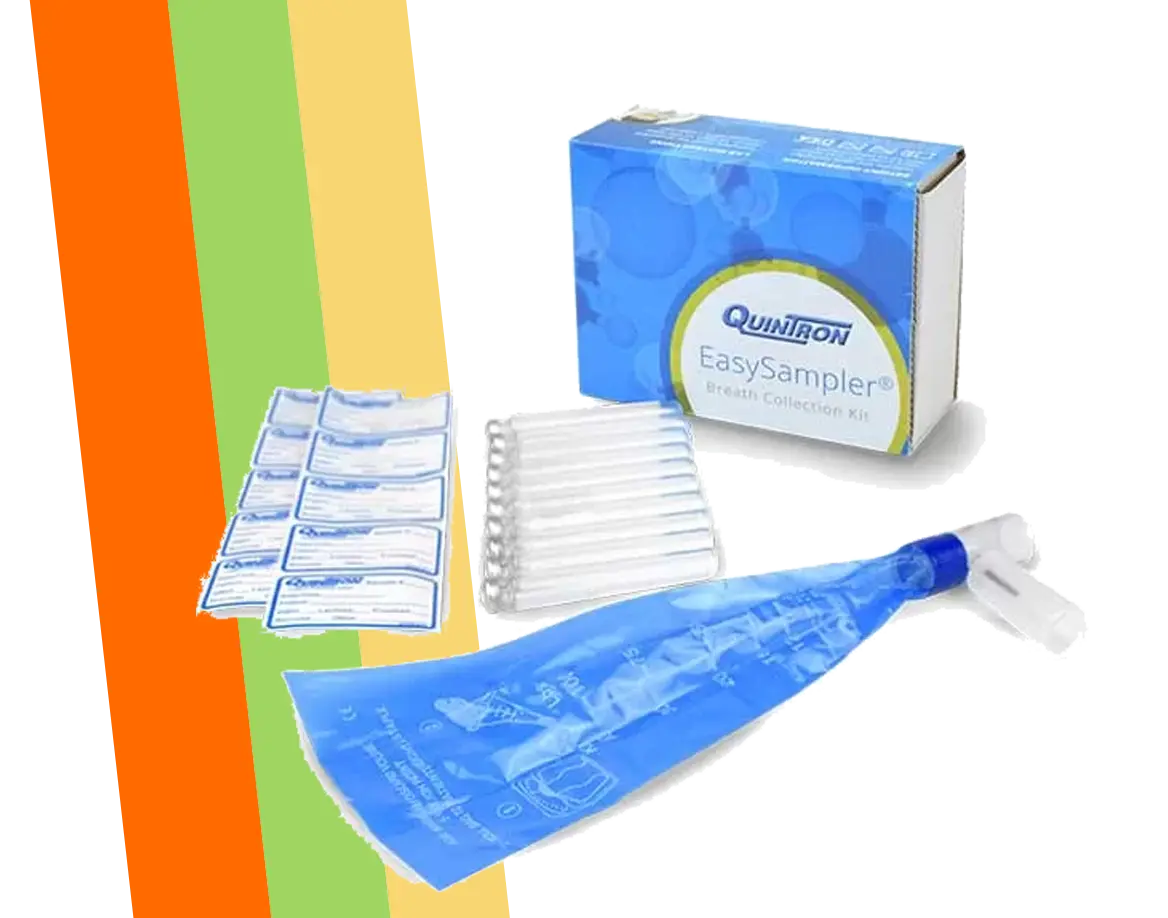 EasySampler breath test kit with stripes