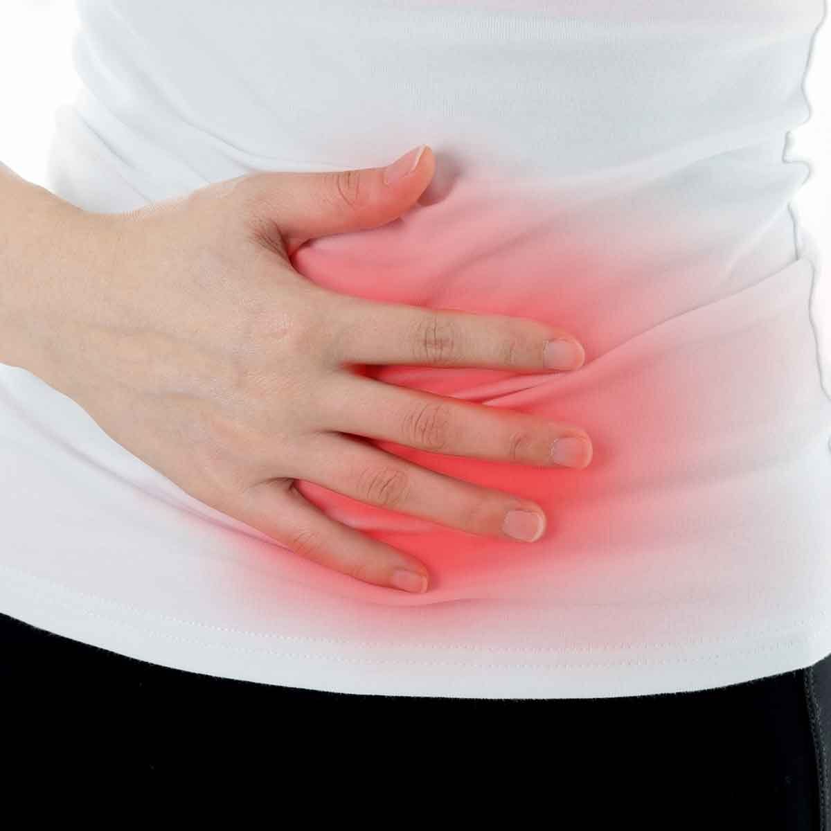 Hand Over Upset Stomach Hand Over Upset Stomach